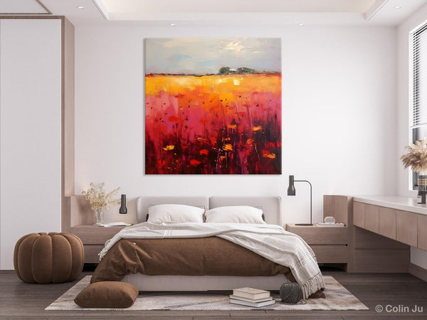 Contemporary Wall Art Paintings, Large Acrylic Paintings on Canvas, Abstract Landscape Paintings for Living Room, Landscape Canvas Art-Grace Painting Crafts