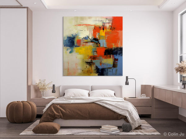 Abstract Wall Paintings, Contemporary Wall Art Paintings, Extra Large Paintings for Dining Room, Hand Painted Canvas Art, Original Artowrk-Grace Painting Crafts