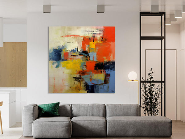 Abstract Wall Paintings, Contemporary Wall Art Paintings, Extra Large Paintings for Dining Room, Hand Painted Canvas Art, Original Artowrk-Grace Painting Crafts