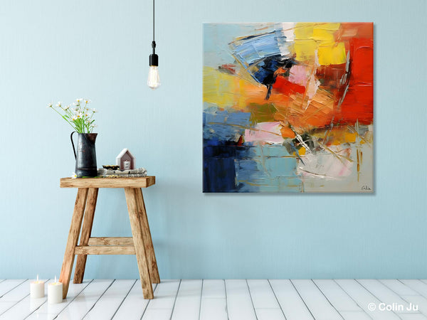 Oversized Canvas Paintings, Huge Wall Art Ideas for Living Room, Contemporary Acrylic Art, Original Abstract Art, Hand Painted Canvas Art-Grace Painting Crafts