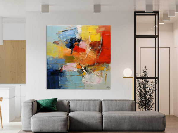 Oversized Canvas Paintings, Huge Wall Art Ideas for Living Room, Contemporary Acrylic Art, Original Abstract Art, Hand Painted Canvas Art-Grace Painting Crafts