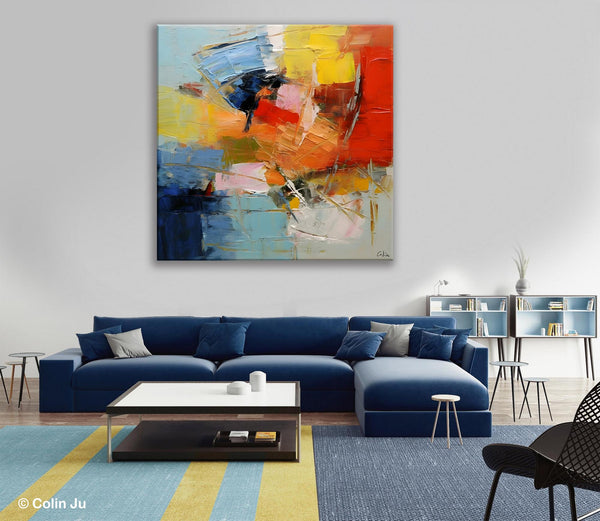Oversized Canvas Paintings, Huge Wall Art Ideas for Living Room, Contemporary Acrylic Art, Original Abstract Art, Hand Painted Canvas Art-Grace Painting Crafts