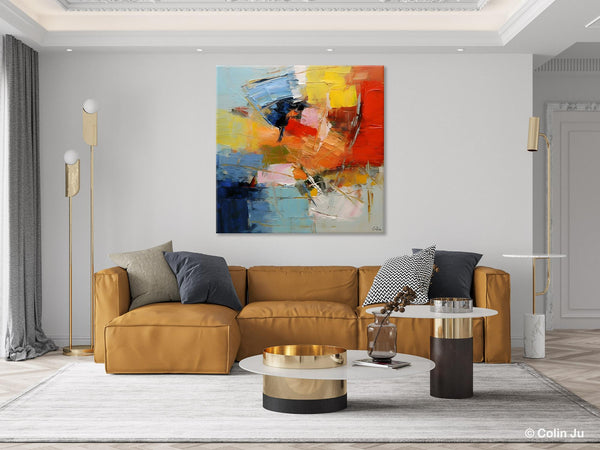 Oversized Canvas Paintings, Huge Wall Art Ideas for Living Room, Contemporary Acrylic Art, Original Abstract Art, Hand Painted Canvas Art-Grace Painting Crafts