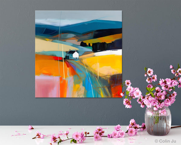Contemporary Abstract Artwork, Acrylic Painting for Living Room, Oversized Wall Art Paintings, Original Modern Artwork on Canvas-Grace Painting Crafts