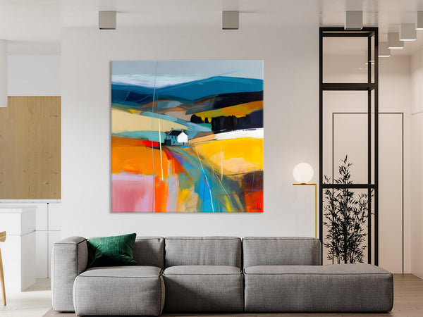 Contemporary Abstract Artwork, Acrylic Painting for Living Room, Oversized Wall Art Paintings, Original Modern Artwork on Canvas-Grace Painting Crafts