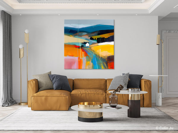 Contemporary Abstract Artwork, Acrylic Painting for Living Room, Oversized Wall Art Paintings, Original Modern Artwork on Canvas-Grace Painting Crafts