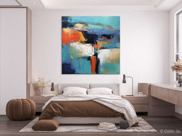 Modern Wall Art Paintings, Canvas Paintings for Bedroom, Buy Wall Art Online, Contemporary Acrylic Painting on Canvas, Large Original Art-Grace Painting Crafts