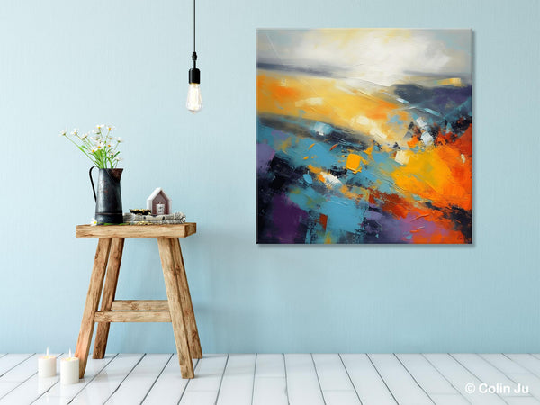 Acrylic Painting for Living Room, Heavy Texture Painting, Contemporary Abstract Artwork, Oversized Wall Art Paintings, Original Modern Paintings on Canvas-Grace Painting Crafts