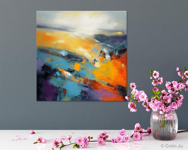 Acrylic Painting for Living Room, Heavy Texture Painting, Contemporary Abstract Artwork, Oversized Wall Art Paintings, Original Modern Paintings on Canvas-Grace Painting Crafts