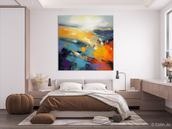 Acrylic Painting for Living Room, Heavy Texture Painting, Contemporary Abstract Artwork, Oversized Wall Art Paintings, Original Modern Paintings on Canvas-Grace Painting Crafts