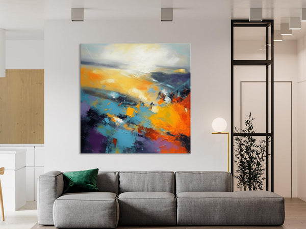 Acrylic Painting for Living Room, Heavy Texture Painting, Contemporary Abstract Artwork, Oversized Wall Art Paintings, Original Modern Paintings on Canvas-Grace Painting Crafts