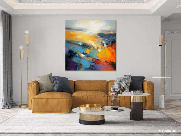 Acrylic Painting for Living Room, Heavy Texture Painting, Contemporary Abstract Artwork, Oversized Wall Art Paintings, Original Modern Paintings on Canvas-Grace Painting Crafts