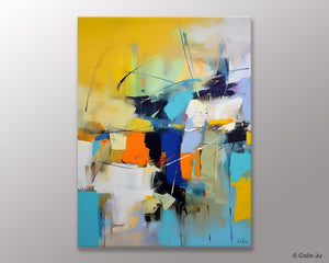 Contemporary Abstract Art, Bedroom Canvas Art Ideas, Large Painting for Sale, Buy Large Paintings Online, Original Modern Abstract Art-Grace Painting Crafts