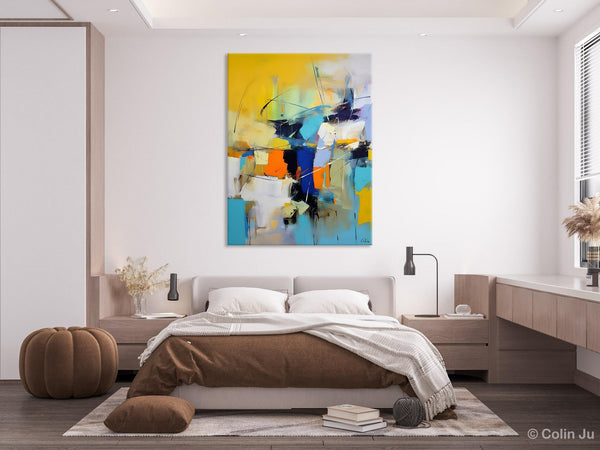 Contemporary Abstract Art, Bedroom Canvas Art Ideas, Large Painting for Sale, Buy Large Paintings Online, Original Modern Abstract Art-Grace Painting Crafts