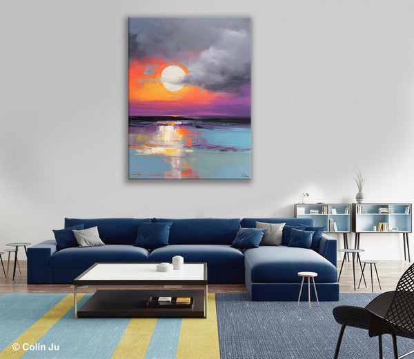 Contemporary Canvas Wall Art, Original Hand Painted Oil Paintings, Canvas Paintings Behind Sofa, Abstract Paintings for Bedroom, Buy Paintings Online-Grace Painting Crafts