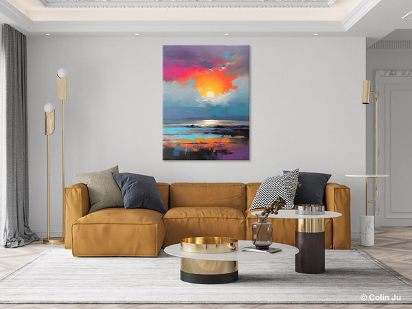 Original Hand Painted Oil Paintings, Canvas Paintings Behind Sofa, Contemporary Canvas Wall Art, Abstract Paintings for Bedroom, Buy Paintings Online-Grace Painting Crafts