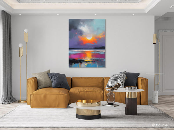 Contemporary Canvas Wall Art, Abstract Paintings for Bedroom, Original Hand Painted Oil Paintings, Canvas Paintings Behind Sofa, Buy Paintings Online-Grace Painting Crafts