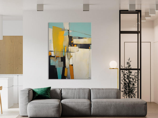 Large Paintings for Living Room, Hand Painted Acrylic Painting, Bedroom Wall Art Paintings, Original Modern Contemporary Art, Abstract Paintings for Dining Room-Grace Painting Crafts