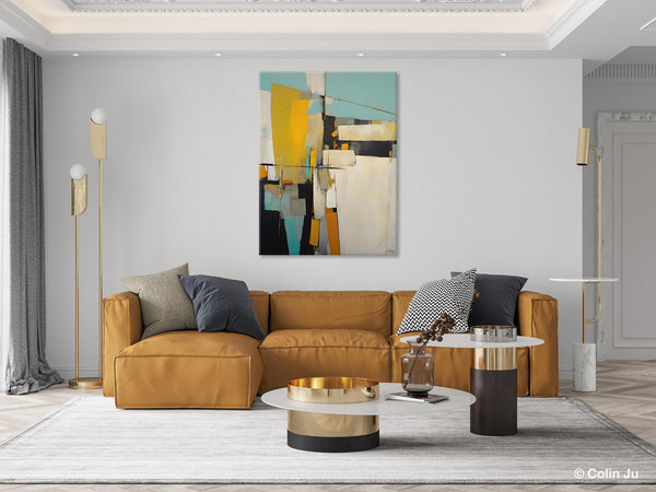 Large Paintings for Living Room, Hand Painted Acrylic Painting, Bedroom Wall Art Paintings, Original Modern Contemporary Art, Abstract Paintings for Dining Room-Grace Painting Crafts