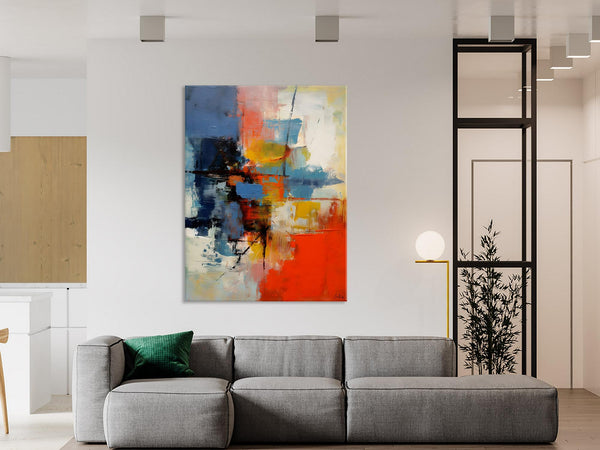 Simple Painting Ideas for Living Room, Acrylic Painting on Canvas, Original Hand Painted Art, Buy Paintings Online, Oversized Canvas Paintings-Grace Painting Crafts