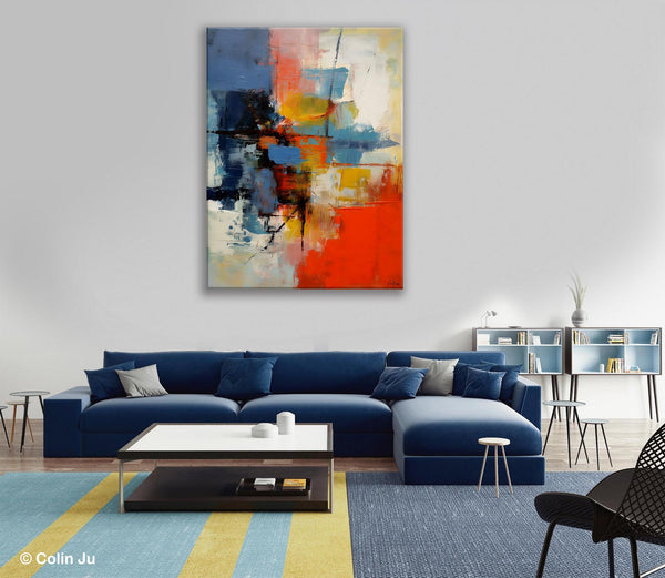 Simple Painting Ideas for Living Room, Acrylic Painting on Canvas, Original Hand Painted Art, Buy Paintings Online, Oversized Canvas Paintings-Grace Painting Crafts