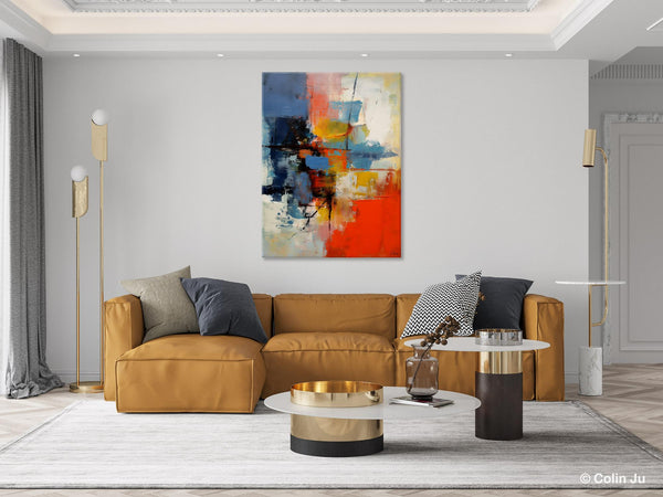 Simple Painting Ideas for Living Room, Acrylic Painting on Canvas, Original Hand Painted Art, Buy Paintings Online, Oversized Canvas Paintings-Grace Painting Crafts