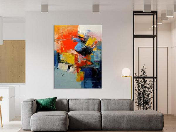 Large Canvas Art Ideas, Large Painting for Living Room, Original Contemporary Acrylic Art Painting, Buy Large Paintings Online, Simple Modern Art-Grace Painting Crafts