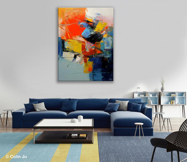 Large Canvas Art Ideas, Large Painting for Living Room, Original Contemporary Acrylic Art Painting, Buy Large Paintings Online, Simple Modern Art-Grace Painting Crafts