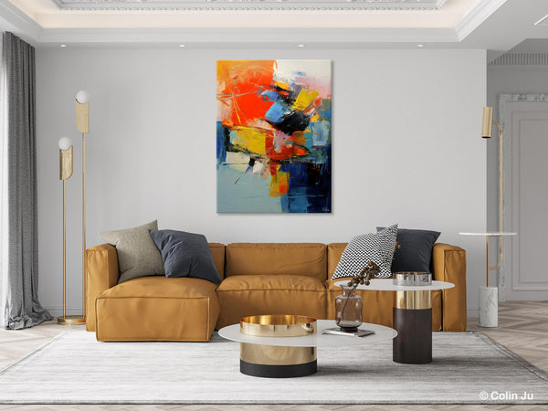 Large Canvas Art Ideas, Large Painting for Living Room, Original Contemporary Acrylic Art Painting, Buy Large Paintings Online, Simple Modern Art-Grace Painting Crafts