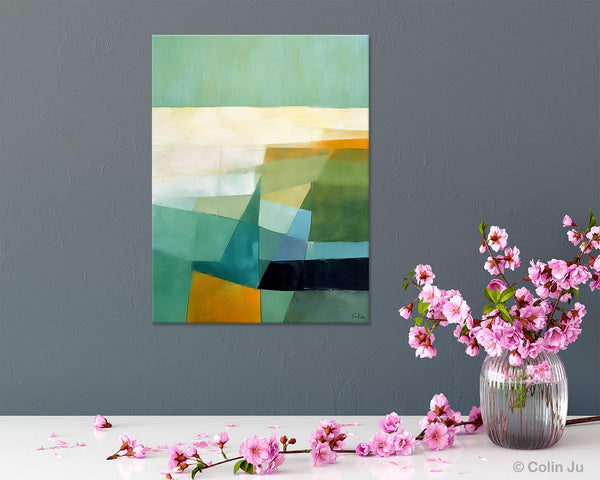 Dining Room Wall Art Ideas, Abstract Modern Painting, Acrylic Canvas Paintings, Original Geometric Canvas Art, Contemporary Art Painting-Grace Painting Crafts