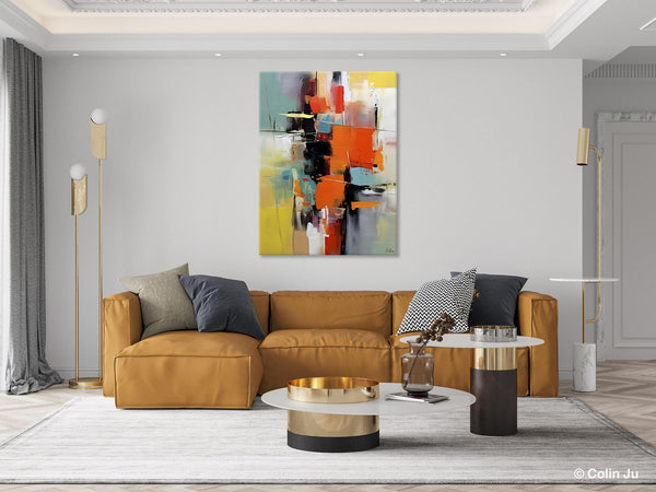 Abstract Canvas Painting, Modern Paintings for Living Room, Huge Painting for Sale, Original Hand Painted Wall Art-Grace Painting Crafts