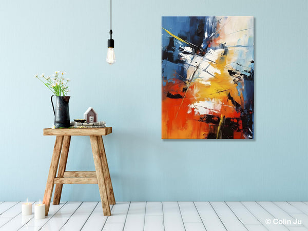 Paintings for Living Room, Abstract Acrylic Painting, Abstract Painting Ideas for Bedroom, Original Abstract Canvas Paintings, Hand Painted Wall Painting-Grace Painting Crafts