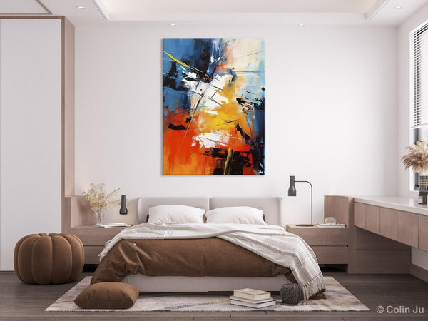 Paintings for Living Room, Abstract Acrylic Painting, Abstract Painting Ideas for Bedroom, Original Abstract Canvas Paintings, Hand Painted Wall Painting-Grace Painting Crafts