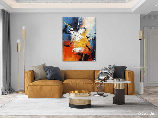 Paintings for Living Room, Abstract Acrylic Painting, Abstract Painting Ideas for Bedroom, Original Abstract Canvas Paintings, Hand Painted Wall Painting-Grace Painting Crafts