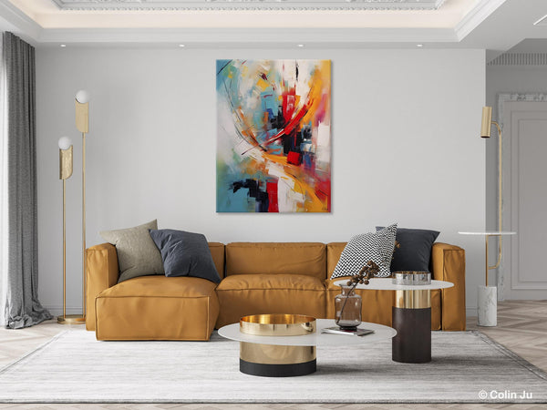 Simple Modern Art, Extra Large Wall Art Paintings, Original Abstract Painting, Acrylic Painting on Canvas, Large Paintings for Living Room-Grace Painting Crafts