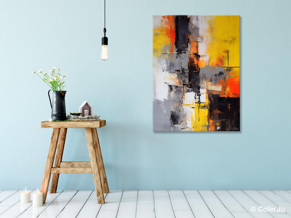 Living Room Wall Art Ideas, Modern Wall Art Paintings, Buy Abstract Paintings Online, Original Abstract Canvas Painting, Hand Painted Canvas Art-Grace Painting Crafts