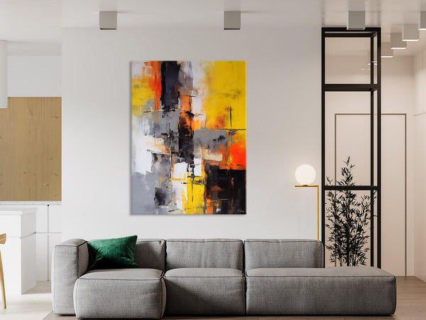 Living Room Wall Art Ideas, Modern Wall Art Paintings, Buy Abstract Paintings Online, Original Abstract Canvas Painting, Hand Painted Canvas Art-Grace Painting Crafts