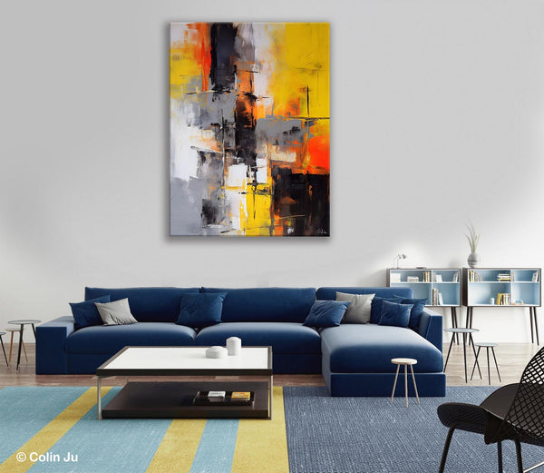 Living Room Wall Art Ideas, Modern Wall Art Paintings, Buy Abstract Paintings Online, Original Abstract Canvas Painting, Hand Painted Canvas Art-Grace Painting Crafts