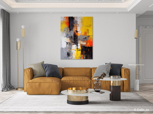 Living Room Wall Art Ideas, Modern Wall Art Paintings, Buy Abstract Paintings Online, Original Abstract Canvas Painting, Hand Painted Canvas Art-Grace Painting Crafts