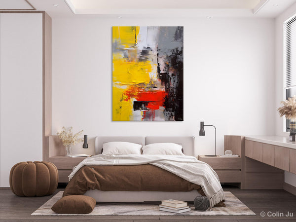 Simple Wall Art Paintings, Living Room Modern Wall Art, Original Contemporary Art, Acrylic Canvas Painting, Large Painting Behind Sofa-Grace Painting Crafts