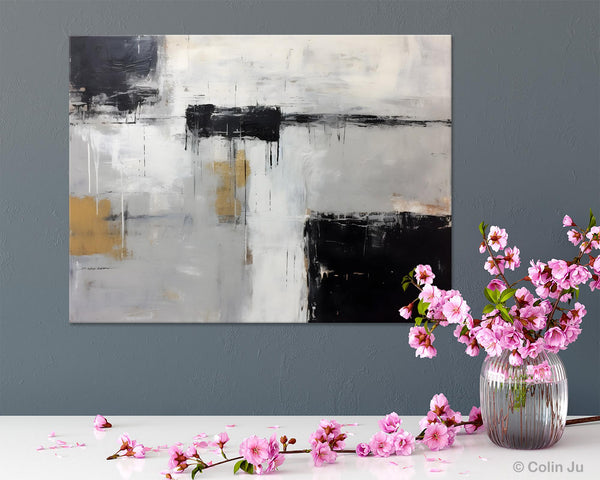 Contemporary Acrylic Paintings, Extra Large Painting on Canvas, Large Original Abstract Wall Art, Large Canvas Paintings for Bedroom-Grace Painting Crafts