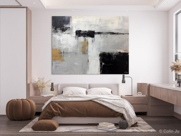 Contemporary Acrylic Paintings, Extra Large Painting on Canvas, Large Original Abstract Wall Art, Large Canvas Paintings for Bedroom-Grace Painting Crafts