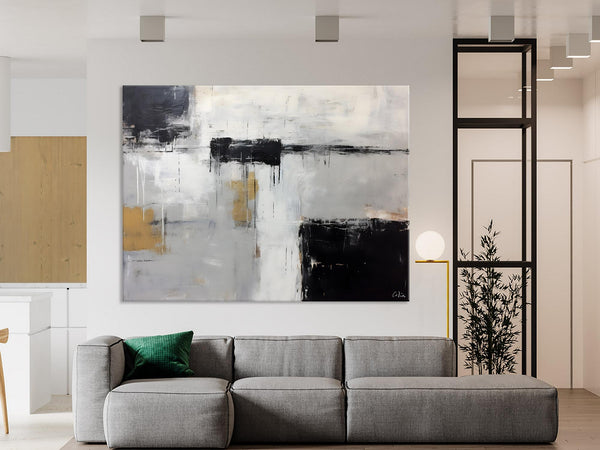 Contemporary Acrylic Paintings, Extra Large Painting on Canvas, Large Original Abstract Wall Art, Large Canvas Paintings for Bedroom-Grace Painting Crafts