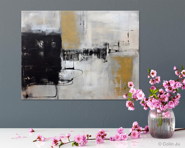 Simple Modern Art, Contemporary Acrylic Paintings, Oversized Paintings on Canvas, Large Original Abstract Wall Art, Large Canvas Paintings for Bedroom-Grace Painting Crafts