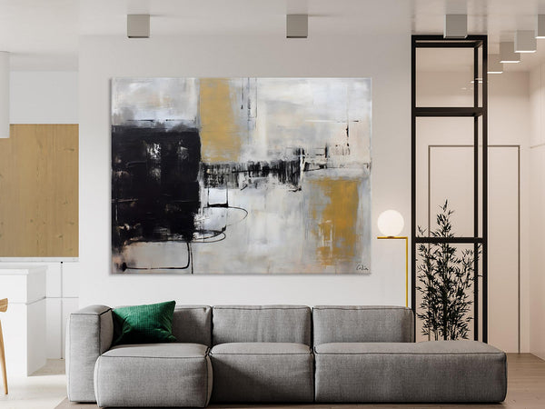 Simple Modern Art, Contemporary Acrylic Paintings, Oversized Paintings on Canvas, Large Original Abstract Wall Art, Large Canvas Paintings for Bedroom-Grace Painting Crafts