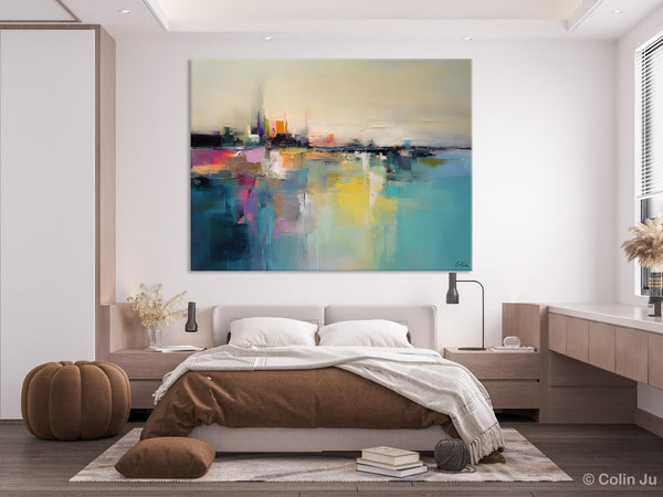 Acrylic Painting on Canvas, Original Landscape Paintings, Landscape Canvas Paintings for Living Room, Extra Large Modern Wall Art Paintings-Grace Painting Crafts