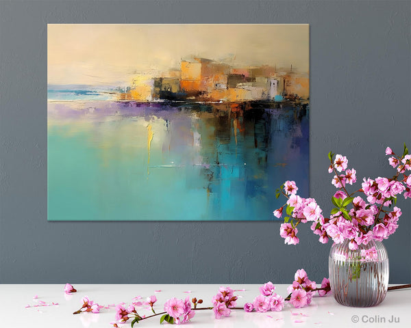 Original Landscape Paintings, Landscape Canvas Paintings for Living Room, Acrylic Painting on Canvas, Extra Large Modern Wall Art Paintings-Grace Painting Crafts