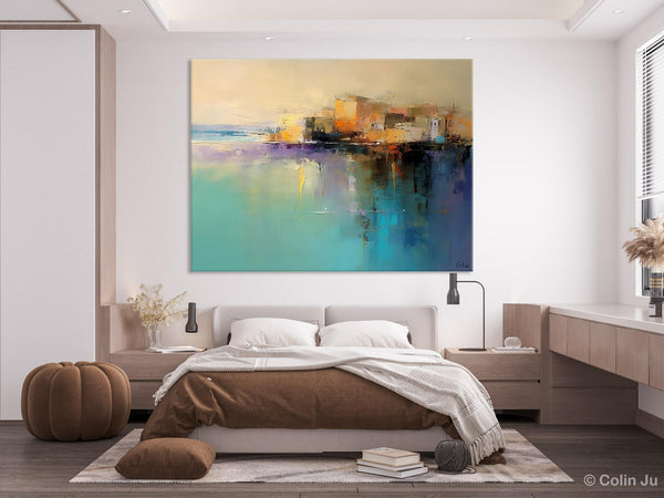 Original Landscape Paintings, Landscape Canvas Paintings for Living Room, Acrylic Painting on Canvas, Extra Large Modern Wall Art Paintings-Grace Painting Crafts