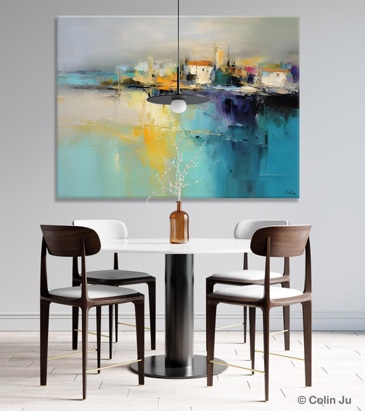 Extra Large Paintings for Bedroom, Abstract Landscape Painting, Landscape Wall Art Paintings, Original Modern Abstract Art-Grace Painting Crafts