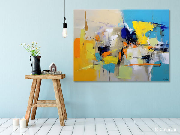 Simple Modern Abstract Art, Hand Painted Canvas Art, Original Wall Art Paintings, Modern Paintings for Living Room, Buy Paintings Online-Grace Painting Crafts